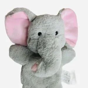 Gray and Pink Elephant Plush Toy